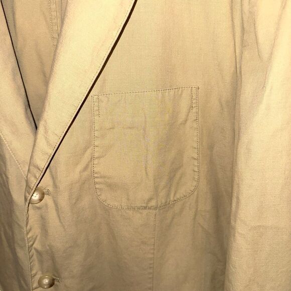 Polo Ralph Lauren Tan Unstructured Safari Jacket Sport Coat Sz XL - Picture 3 of 7